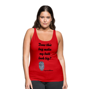 OSTOMY BAG LEOPARD PRINT Premium Tank Top (Adult) - red