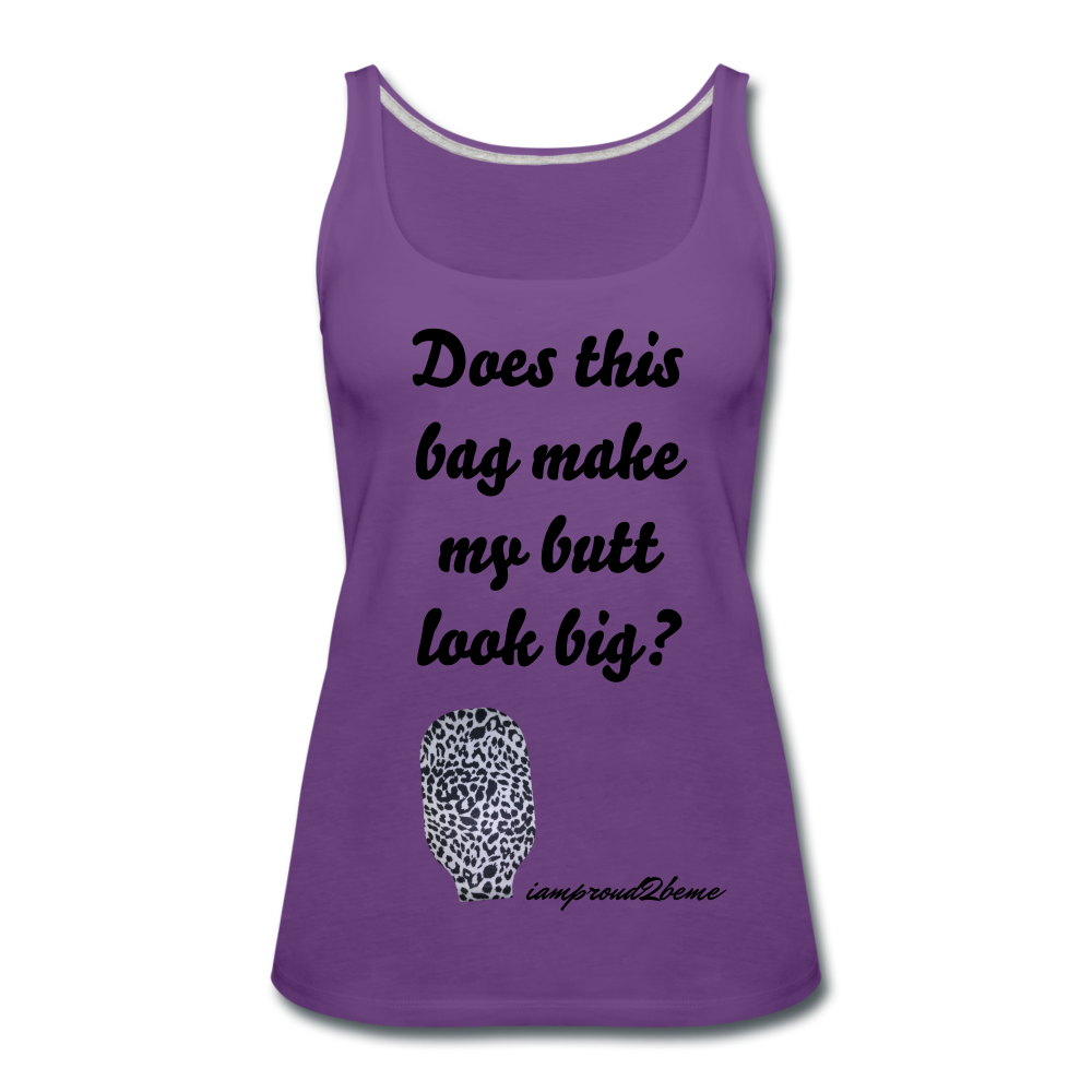 OSTOMY BAG LEOPARD PRINT Premium Tank Top (Adult) - purple
