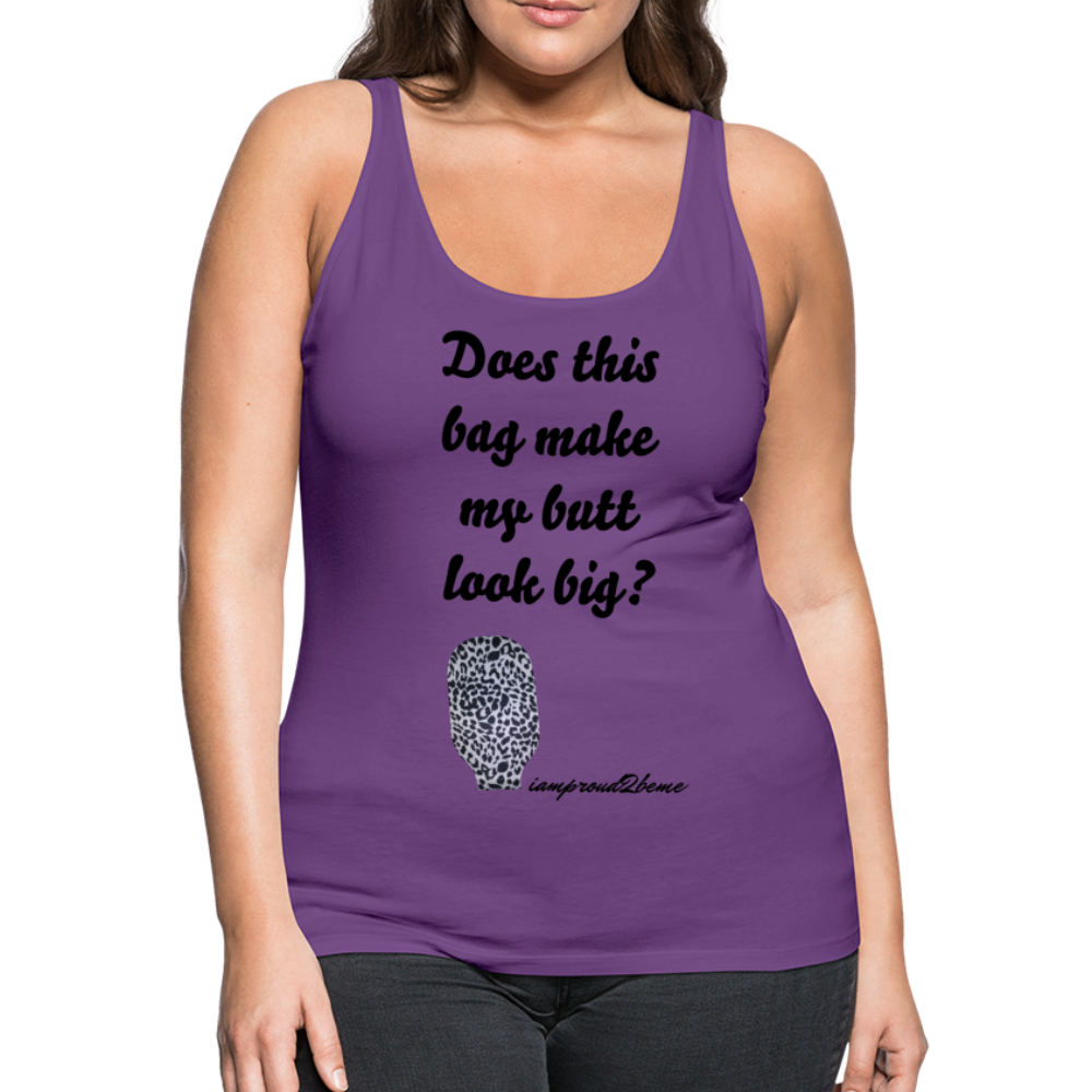 OSTOMY BAG LEOPARD PRINT Premium Tank Top (Adult) - purple
