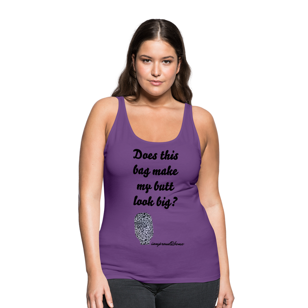 OSTOMY BAG LEOPARD PRINT Premium Tank Top (Adult) - purple