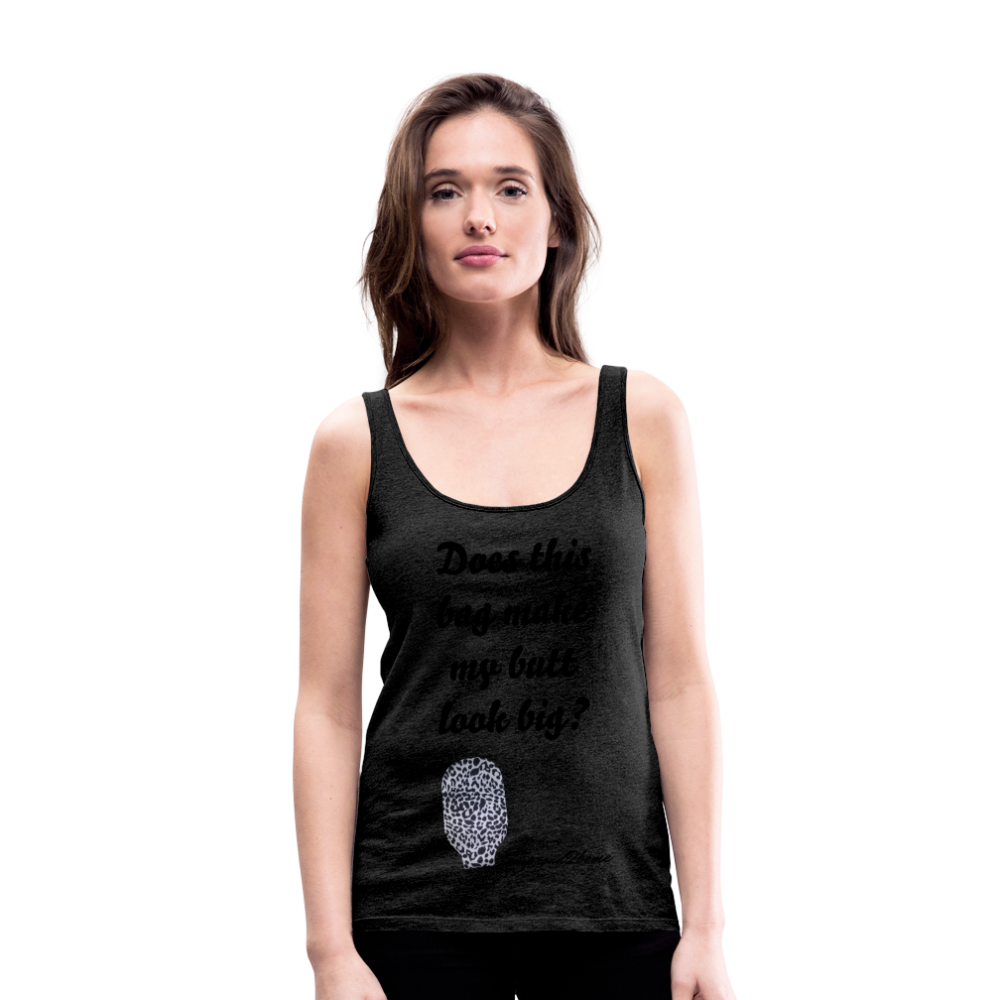 OSTOMY BAG LEOPARD PRINT Premium Tank Top (Adult) - charcoal gray