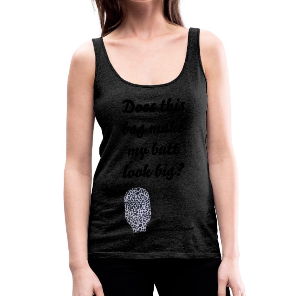 OSTOMY BAG LEOPARD PRINT Premium Tank Top (Adult) - charcoal gray