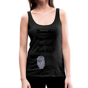 OSTOMY BAG LEOPARD PRINT Premium Tank Top (Adult) - charcoal gray