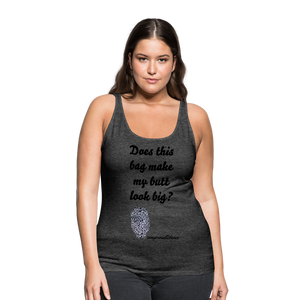 OSTOMY BAG LEOPARD PRINT Premium Tank Top (Adult) - charcoal gray