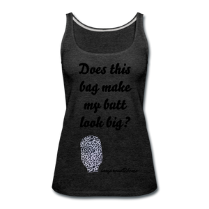 OSTOMY BAG LEOPARD PRINT Premium Tank Top (Adult) - charcoal gray