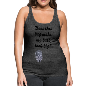 OSTOMY BAG LEOPARD PRINT Premium Tank Top (Adult) - charcoal gray