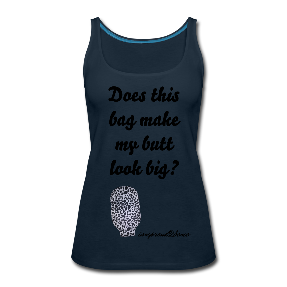 OSTOMY BAG LEOPARD PRINT Premium Tank Top (Adult) - deep navy