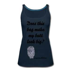 OSTOMY BAG LEOPARD PRINT Premium Tank Top (Adult) - deep navy