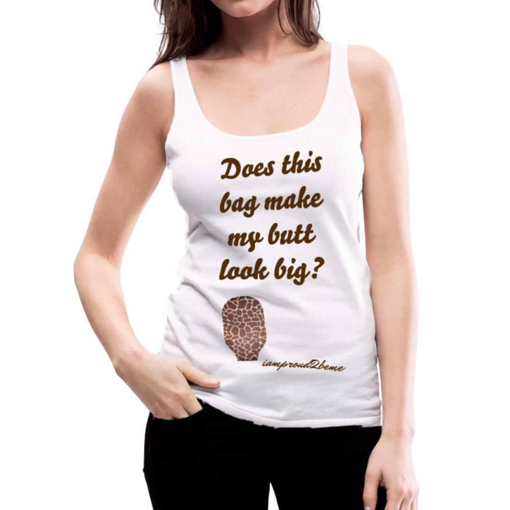 OSTOMY BAG GIRAFFE Premium Tank Top (Adult) - white