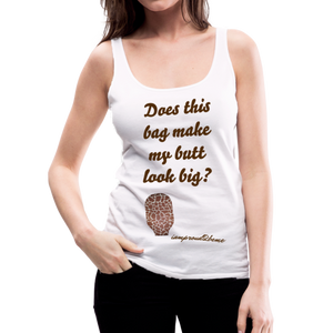 OSTOMY BAG GIRAFFE Premium Tank Top (Adult) - white