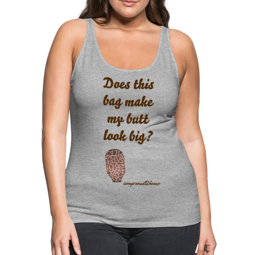 OSTOMY BAG GIRAFFE Premium Tank Top (Adult) - heather gray