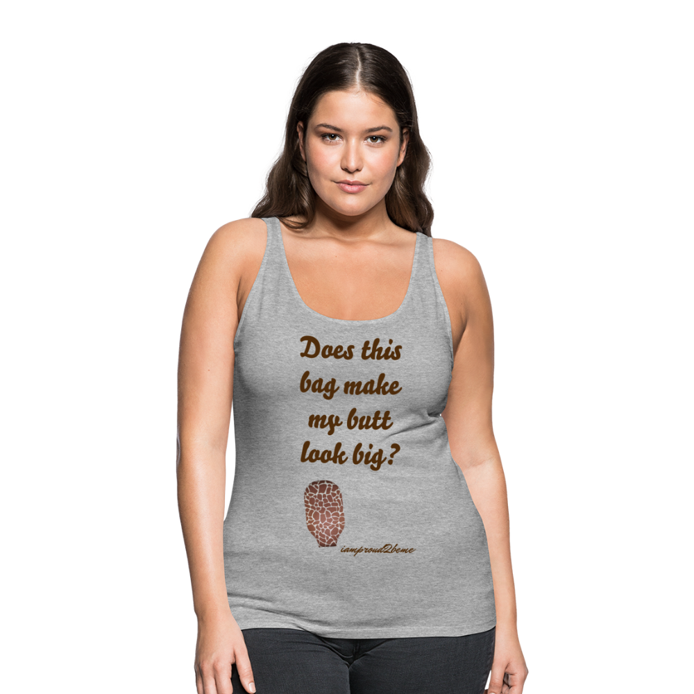 OSTOMY BAG GIRAFFE Premium Tank Top (Adult) - heather gray