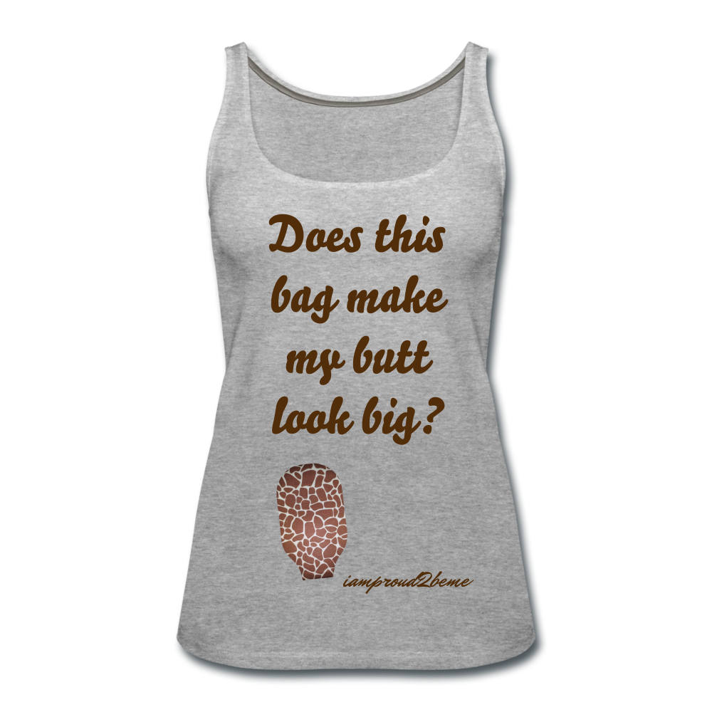 OSTOMY BAG GIRAFFE Premium Tank Top (Adult) - heather gray