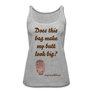 OSTOMY BAG GIRAFFE Premium Tank Top (Adult) - heather gray