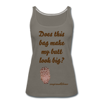 OSTOMY BAG GIRAFFE Premium Tank Top (Adult) - asphalt gray