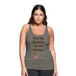 OSTOMY BAG GIRAFFE Premium Tank Top (Adult) - asphalt gray