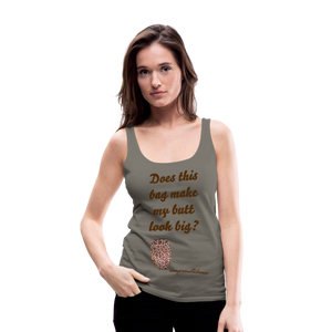 OSTOMY BAG GIRAFFE Premium Tank Top (Adult) - asphalt gray