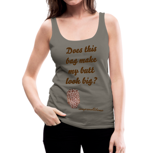OSTOMY BAG GIRAFFE Premium Tank Top (Adult) - asphalt gray