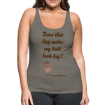 OSTOMY BAG GIRAFFE Premium Tank Top (Adult) - asphalt gray