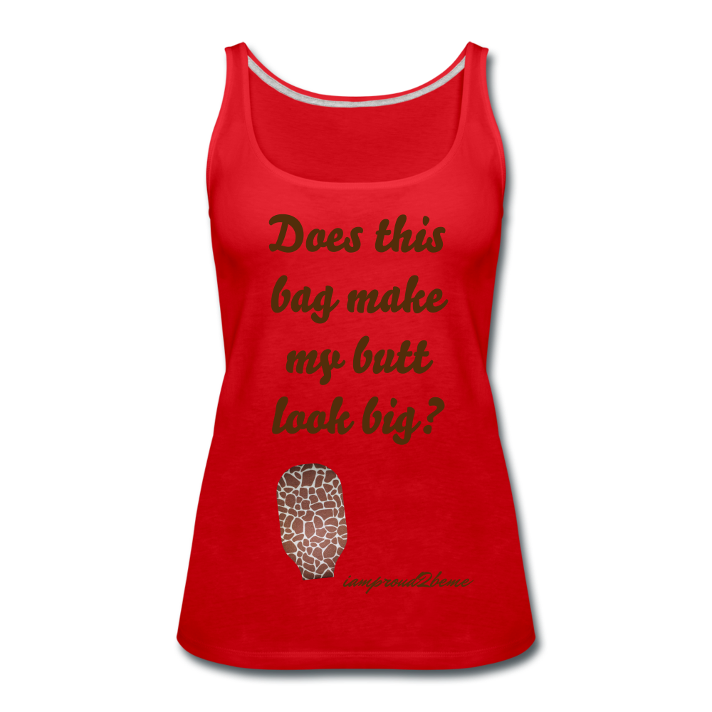 OSTOMY BAG GIRAFFE Premium Tank Top (Adult) - red