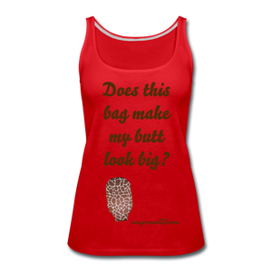 OSTOMY BAG GIRAFFE Premium Tank Top (Adult) - red
