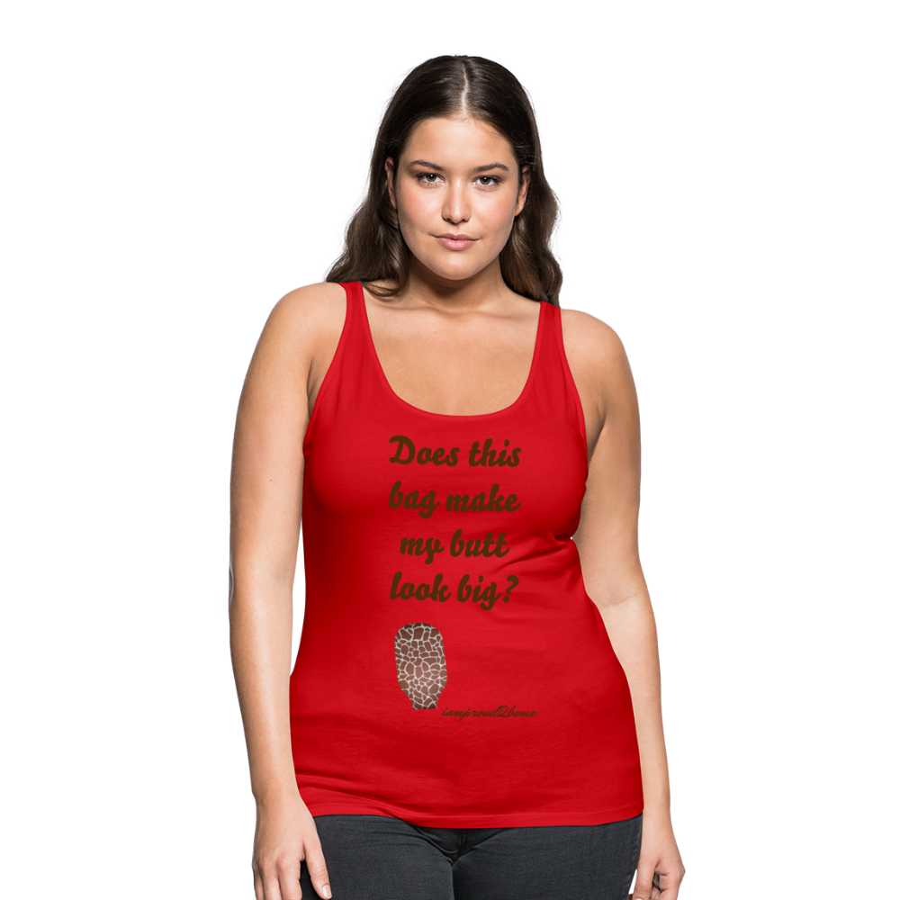 OSTOMY BAG GIRAFFE Premium Tank Top (Adult) - red