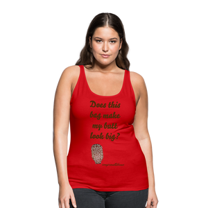 OSTOMY BAG GIRAFFE Premium Tank Top (Adult) - red