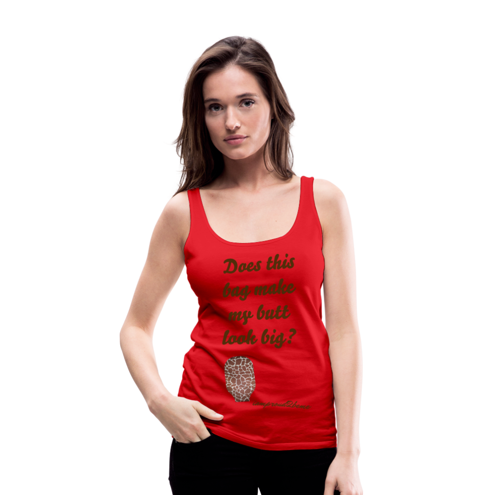 OSTOMY BAG GIRAFFE Premium Tank Top (Adult) - red