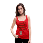 OSTOMY BAG GIRAFFE Premium Tank Top (Adult) - red
