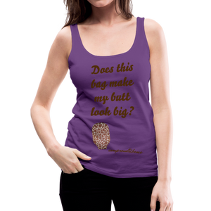 OSTOMY BAG GIRAFFE Premium Tank Top (Adult) - purple