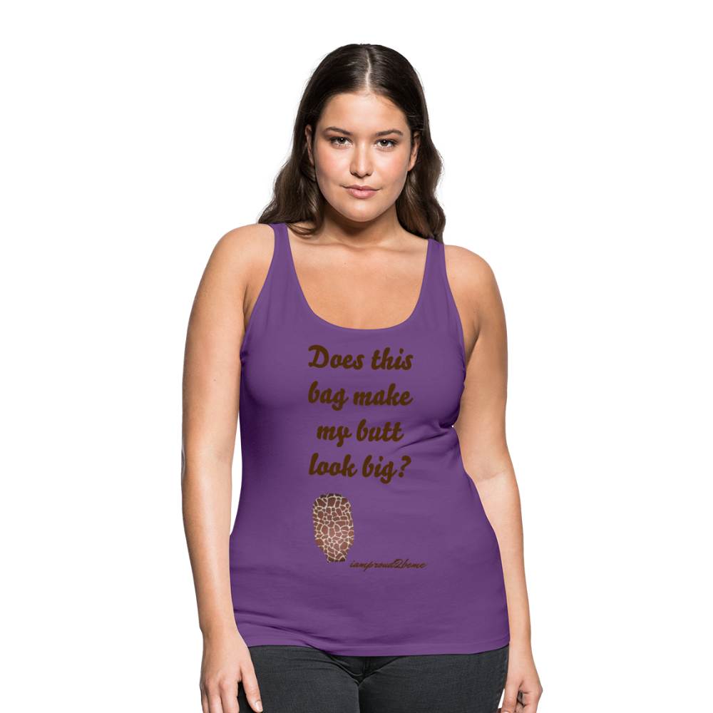 OSTOMY BAG GIRAFFE Premium Tank Top (Adult) - purple