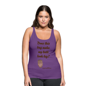 OSTOMY BAG GIRAFFE Premium Tank Top (Adult) - purple