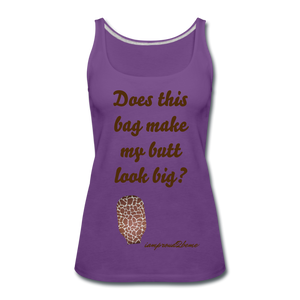 OSTOMY BAG GIRAFFE Premium Tank Top (Adult) - purple