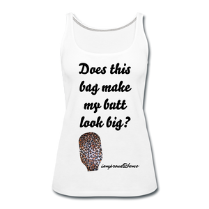 OSTOMY BAG LEOPARD PRINT Premium Tank Top (Adult) - white