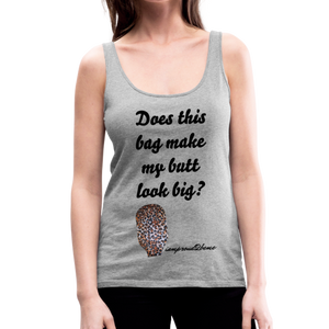 OSTOMY BAG LEOPARD PRINT Premium Tank Top (Adult) - heather gray