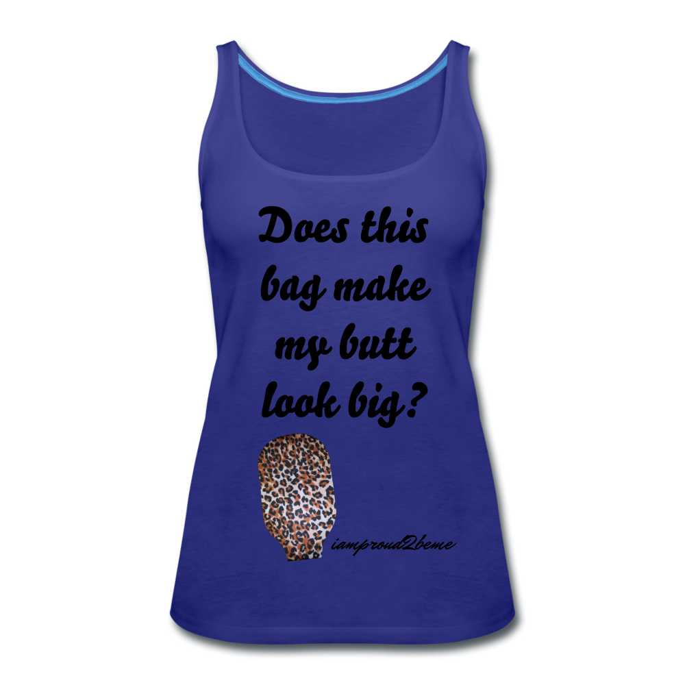 OSTOMY BAG LEOPARD PRINT Premium Tank Top (Adult) - royal blue