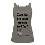 OSTOMY BAG LEOPARD PRINT Premium Tank Top (Adult) - asphalt gray