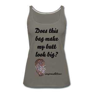 OSTOMY BAG LEOPARD PRINT Premium Tank Top (Adult) - asphalt gray