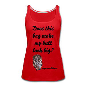 OSTOMY BAG LEOPARD PRINT Premium Tank Top (Adult) - red