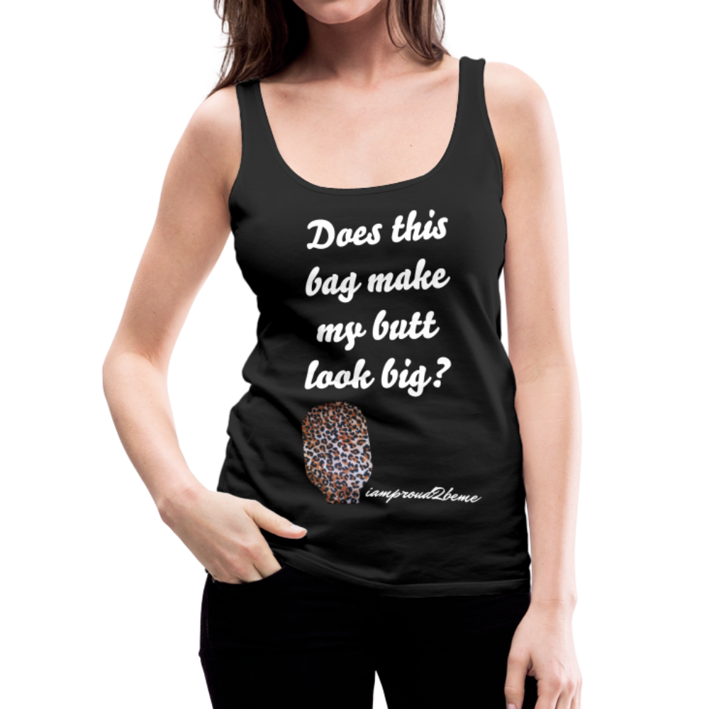 OSTOMY BAG LEOPARD PRINT Premium Tank Top (Adult) - black