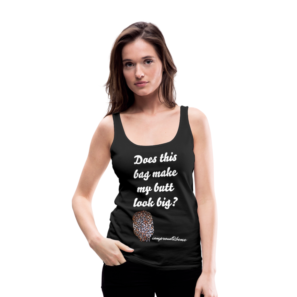 OSTOMY BAG LEOPARD PRINT Premium Tank Top (Adult) - black