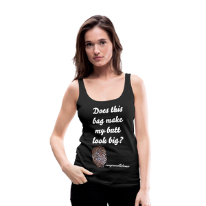 OSTOMY BAG LEOPARD PRINT Premium Tank Top (Adult) - black