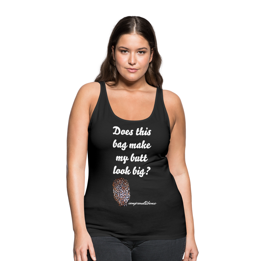 OSTOMY BAG LEOPARD PRINT Premium Tank Top (Adult) - black