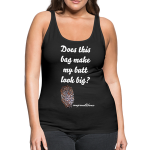 OSTOMY BAG LEOPARD PRINT Premium Tank Top (Adult) - black