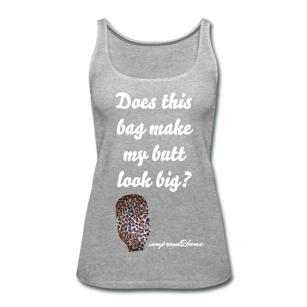 OSTOMY BAG LEOPARD PRINT Premium Tank Top (Adult) - heather gray