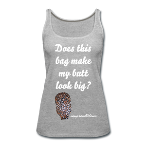 OSTOMY BAG LEOPARD PRINT Premium Tank Top (Adult) - heather gray