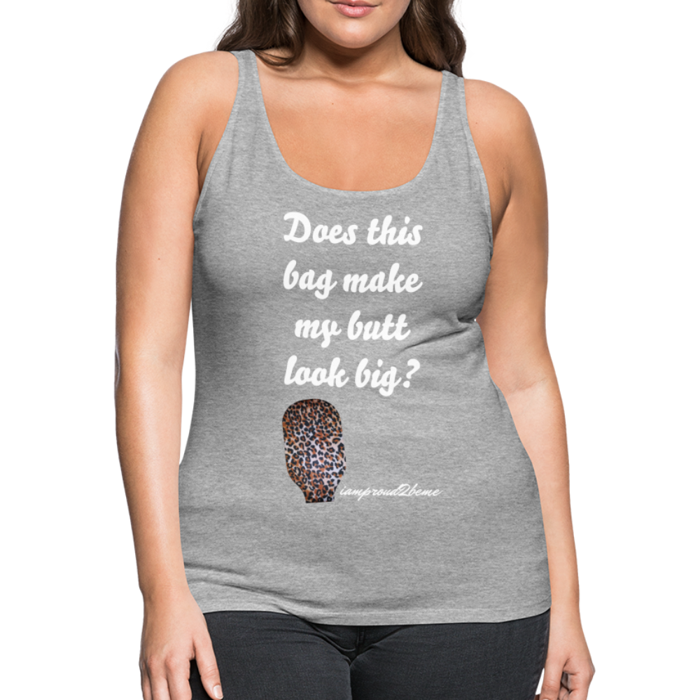 OSTOMY BAG LEOPARD PRINT Premium Tank Top (Adult) - heather gray