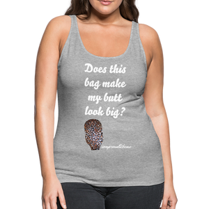 OSTOMY BAG LEOPARD PRINT Premium Tank Top (Adult) - heather gray