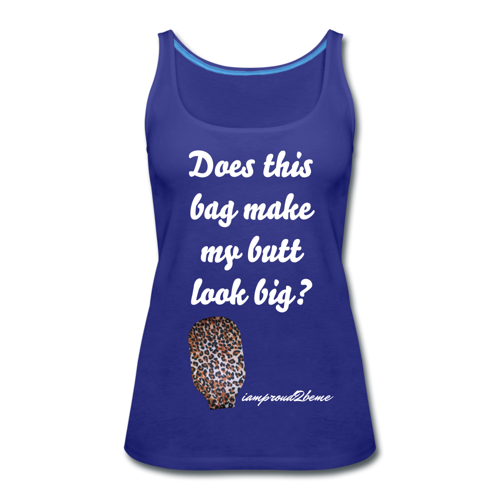 OSTOMY BAG LEOPARD PRINT Premium Tank Top (Adult) - royal blue
