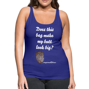 OSTOMY BAG LEOPARD PRINT Premium Tank Top (Adult) - royal blue